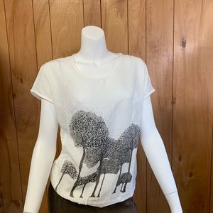 White Shirt with Design